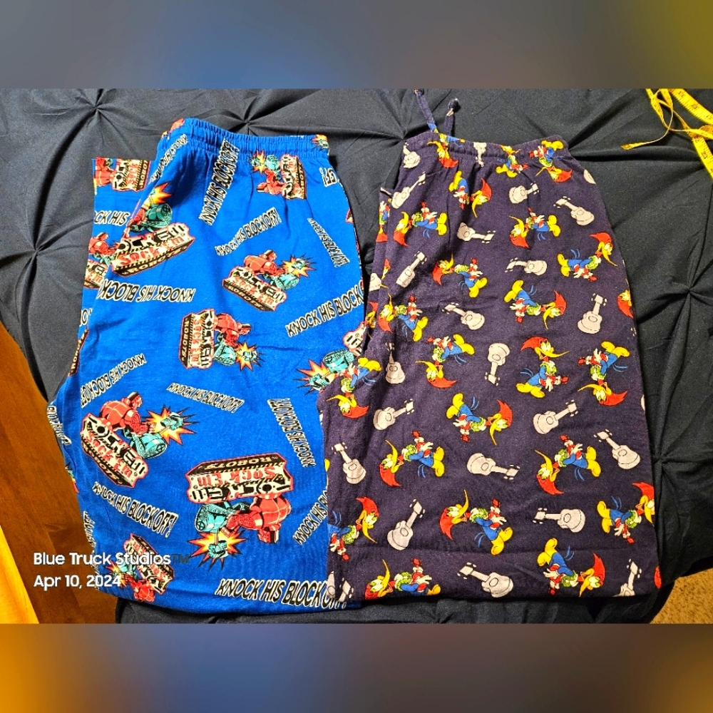 Pajama XL 40-42 New Lounger Pants Woody Woodpecker Rock 'Em Sock 'Em Robots